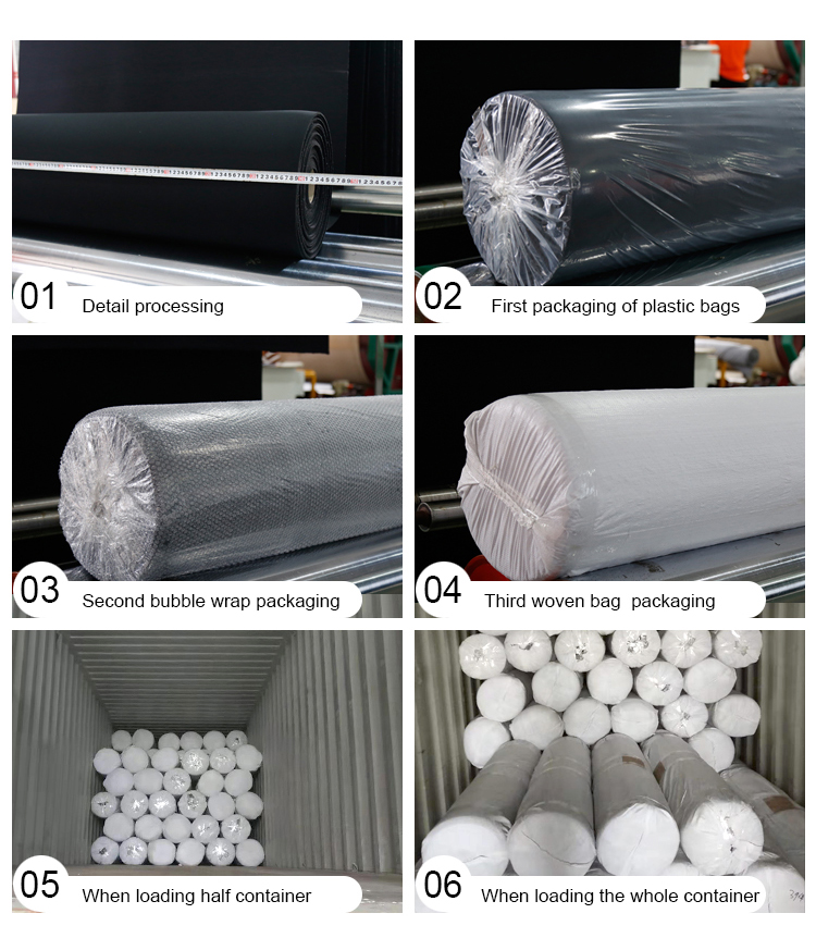 Black CR Rubber Foam Raw Material Rubber Closed Cell Customizable Hardness CR Rubber manufacturer/PAIDU